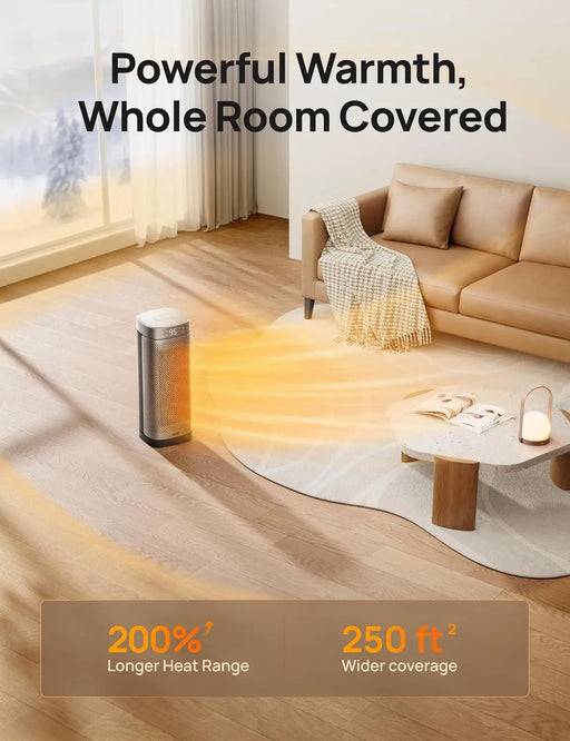 Space Heaters for Indoor Use, 1500W Fast Heating Portable Heaters with Remote, Large PTC Ceramic Electric for Bedroom, 12H Timer Space Heaters for Indoor Use, 1500W Fast Heating Portable Heaters with   Lacatang Shop Lacatang Shop 