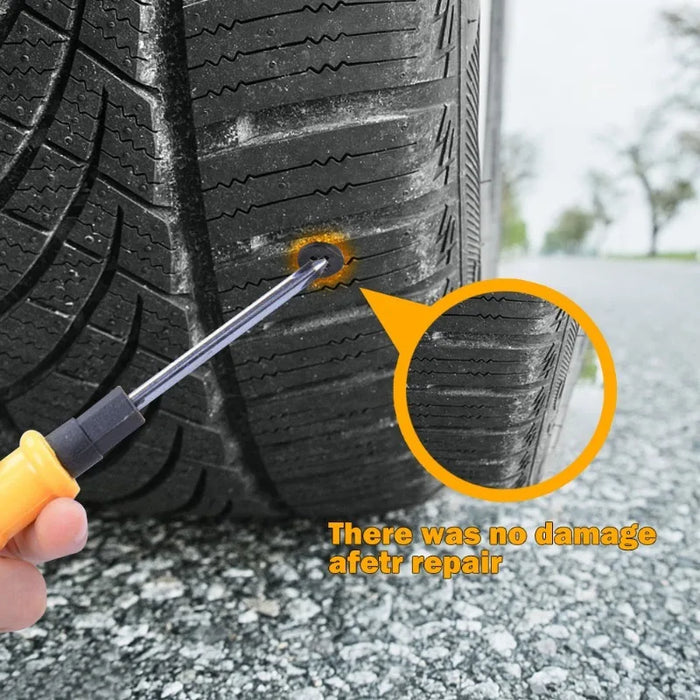 Tire Repair Nail Kit for Cars, Motorcycles, and Scooters - Rubber and Metal Sealant Set for Puncture Fixing