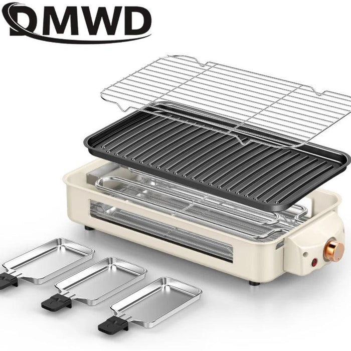 DMWD Multifunctional Electric Grill Smokeless BBQ Kebab Machine - Lacatang Shop