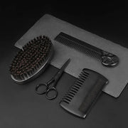 Professional Shaving Brush Boar Bristle Beard Brush 3/4 Pcs Set Men Shaving Tools Hairdresser Shaving Brushes Beard Accessories