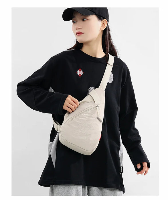 Nylon Zipper 2024 Hot Selling Waist Packs Solid Color Versatile Casual Chest Bag Soft Neutral Style Designer Crossbody Bag Nylon Zipper 2024 Hot Selling Waist Packs Solid Color Versatile Casual   Lacatang Shop Lacatang Shop 