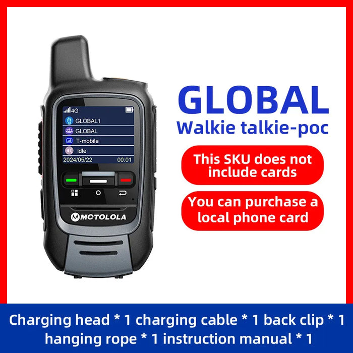 MOTOLOLA Global -4G POC walkie talkie, 5000 kilometers remote walkie talkie, global police civilian fleet walkie talkie (free) Motorola Global 4G POC Walkie Talkie - 5000km Range, Free!  Lacatang Shop Lacatang Shop 