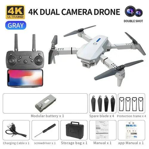 Professional mini remote control drone E88 4K HD aerial camera WiFi - Lacatang Shop