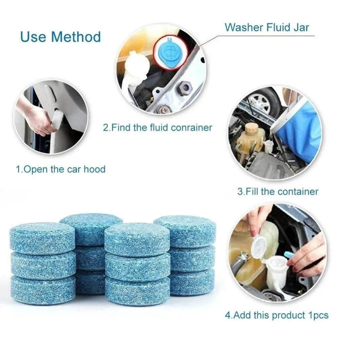 Solid Cleaner Car Windscreen Cleaner Effervescent Tablet Auto Wiper - Lacatang Shop