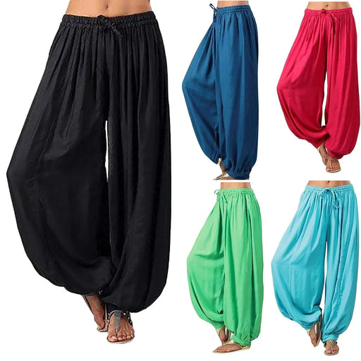 Women'S Trousers Spring Solid Color Loose Large Size Elastic Band Wide Leg Pants Korean Fashion Harajuku Pants Women Pantalons Women'S Trousers Spring Solid Color Loose Large Size Elastic Band Wide   Lacatang Shop Lacatang Shop 