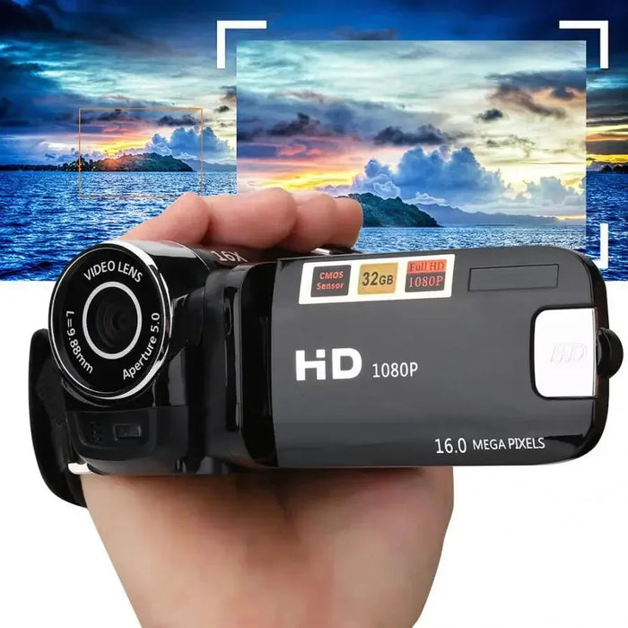 Mini Children's Digital Camera 270 Degree Rotation Screen HD 2MP Kids Birthday Christmas Gift Portable Photo Video Camcorder