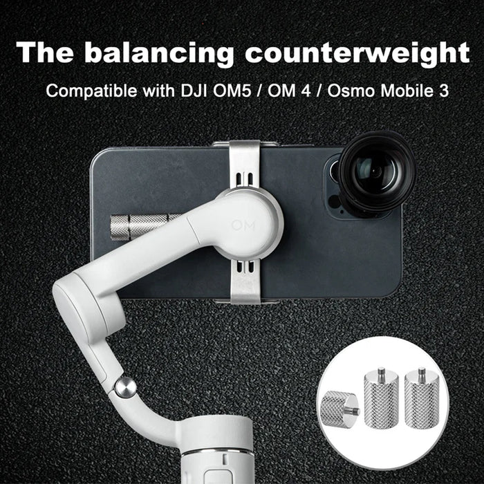 For DJI OM 5 6 Gimbal Balance Counterweight - 50g Clump Weights for OM 4 SE Osmo Mobile 3 2 Zhiyun Smooth 4 Vimble 2 Accessories