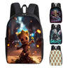 Groot Marvel Superhero School Backpack - Cute Cartoon Design for Kids and Adults, Ideal Gift and Office Knapsack