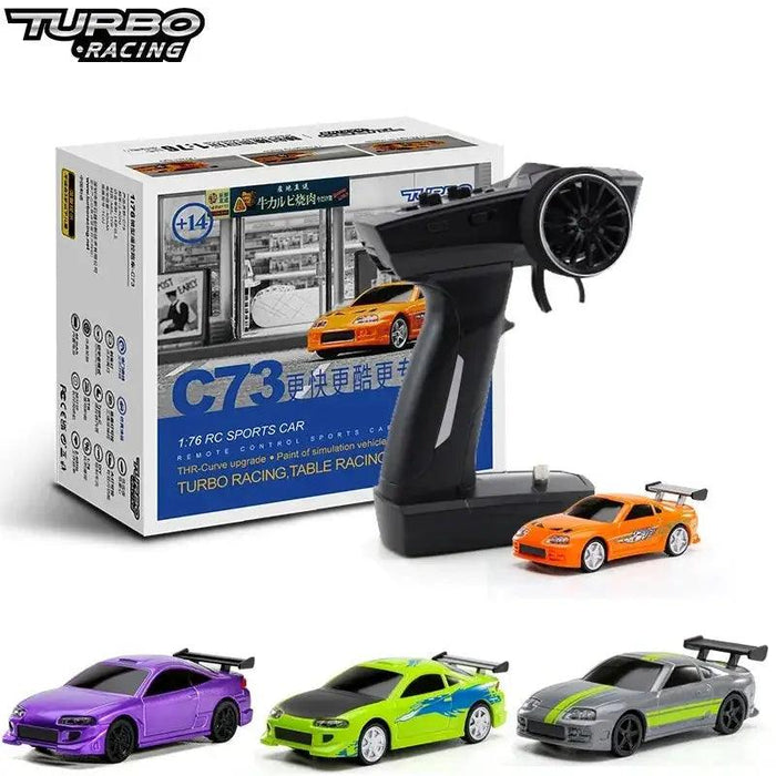 Turbo Racing 1:76 C64 C73 C72 C74 Drift Remote Control Car With Gyro - Lacatang Shop