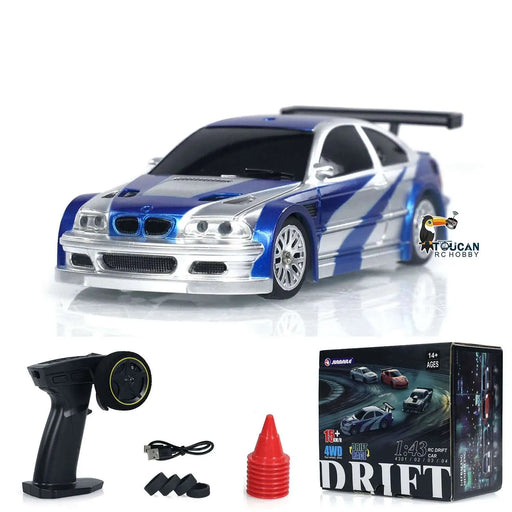 Gifts Outdoor Toys 1/43 RC Mini Race Cars 2.4g Radio Control Drift Car 4WD High-Speed Motor Vehicle Model for Boys TH23884 - Lacatang Shop