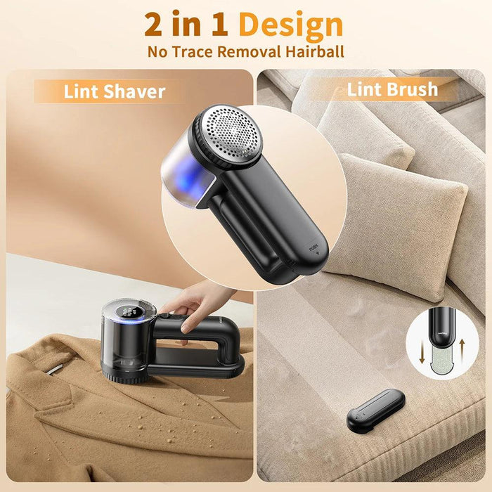 coldSky Rechargeable Fabric Shaver Electric Lint Remover with Digital Display Sweater Shaver Lint Shaver for Clothing Blanket - Lacatang Shop