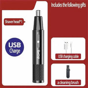 Nose Hair Trimmer USB Rechargeable Trimmer For Nose AndEar Hair Metal USB Rechargeable Nose Hair Trimmer - Metal, Ear & Nose Grooming Other AliExpress Lacatang Shop 