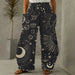 Women's Pants Sun Moon Star And Arrow Prints Harem Pants Women's Summer Retro Women's Casual Wear Daily Fashion Wide Leg Pants Women's Retro Harem Pants: Sun, Moon & Star Print Casual Wear  Lacatang Shop Lacatang Shop 