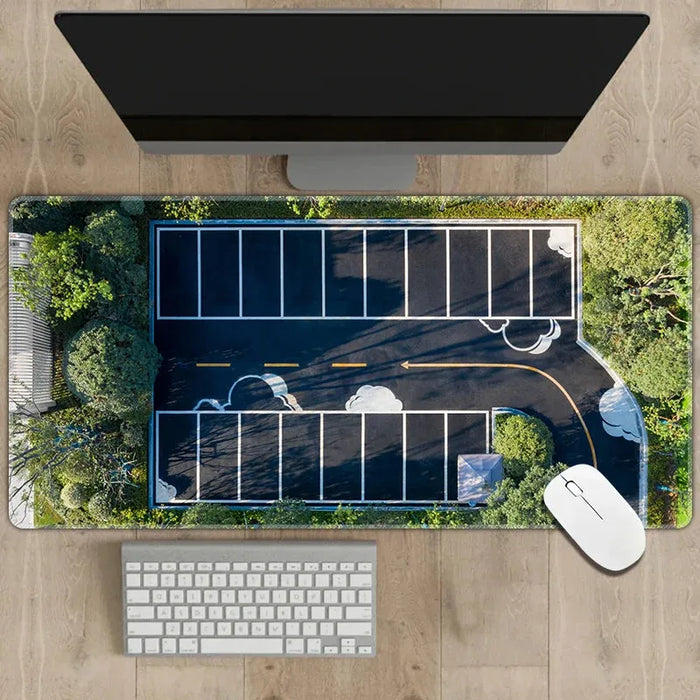 300x600mm Non-Slip Rubber Mouse Pad - Versatile Desk Mat with RC Racing Track Design, 2mm Thick - Lacatang Shop