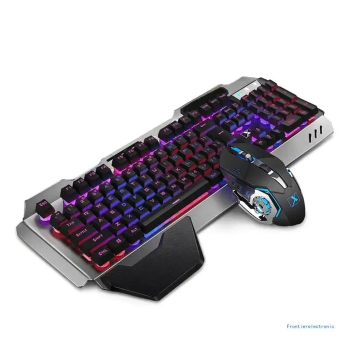 Wireless Keyboard and Mouse Set RGB Backlit 4-Gear 800-2400DPI Adjustable Gaming DropShipping