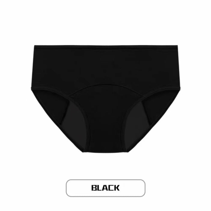 Women Menstrual Panties Leak Proof Briefs Black L XL XXL Cotton - Lacatang Shop