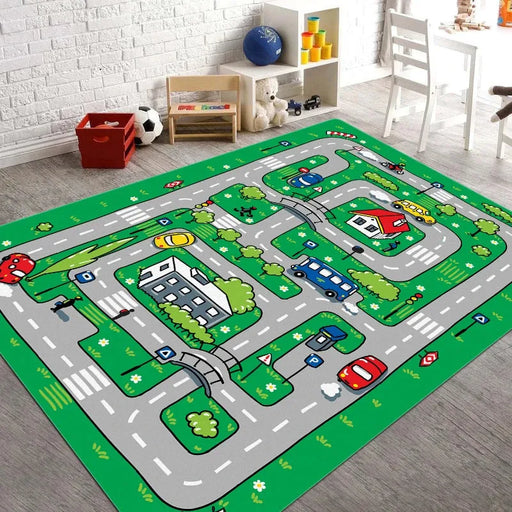 Adorable Cartoon Design Non-slip Area Rug for Living Room, Bedroom, and Gaming Space – Perfect Gift for Kids - Lacatang Shop