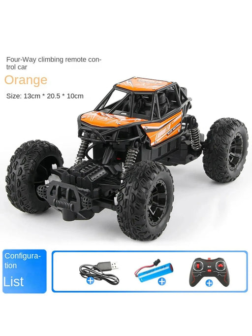 Large remote-controlled off-road vehicle, four-wheel drive, high-speed racing, climbing car, children's boy toy - Lacatang Shop