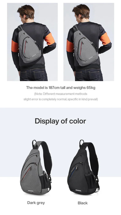 Mixi Men One Shoulder Backpack Women Sling Bag Crossbody USB Boys Cycling Sports Travel Versatile Fashion Student School Mixi Men One Shoulder Backpack for On-the-Go Travel and Fashionable School Style  Lacatang Shop Lacatang Shop 