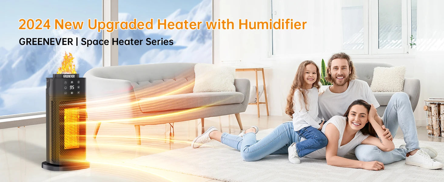 Space Heater Indoor with Humidifier: 2024 Upgraded PTC Electric Heaters for Indoor Use with Thermostat, 1500W Ceramic Heater 

Improve Comfort & Air Quality with 2024 Upgraded PTC Space Heater Indoor: Thermostat & Humidifier Included, 1500W Ceramic  Lacatang Shop Lacatang Shop 