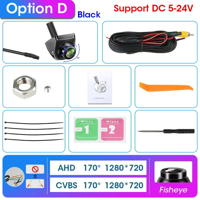 Develuck HD 1080P 170° Fisheye Night Vision Car Rear View Camera - Waterproof AHD CVBS Universal Reverse Lens - Lacatang Shop