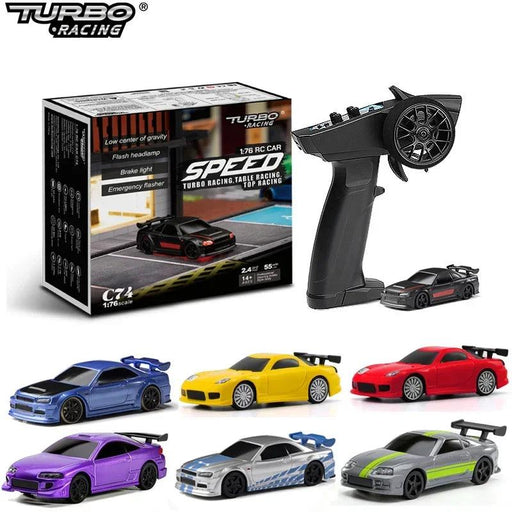 Turbo Racing 1:76 C64 C73 C72 C74 Drift RC Car with Gyro Radio Full - Lacatang Shop