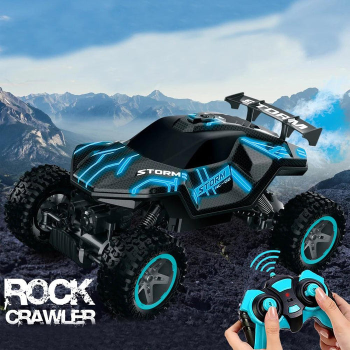 Paisible 4WD Rock Crawler Mist Spray RC Car Smoke Exhaust Remote Control Toys For Boys Machine On Radio Control 4x4 Drive - Lacatang Shop