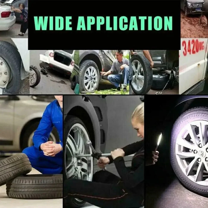 Tire Repair Nails Set for Cars, Motorcycles, Scooters, and Bikes - Rubber and Metal Puncture Fixing Tools