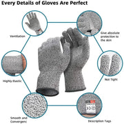 HPPE Level 5 Safety Anti Cut Gloves High-strength Industry Kitchen HPPE Level 5 Safety Anti Cut Gloves High-strength Industry Kitchen -  Other AliExpress Lacatang Shop 