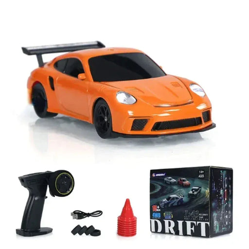 High-Speed 1/43 Scale 2.4G RC Drift Car - 4WD Remote Control Mini Racing Model for Boys, Perfect Gift - Lacatang Shop