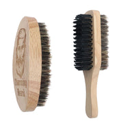 1PC Eco-Friendly Boar Bristle Men's Shaving Brush - Portable Natural Beard Brush for Facial Cleaning and Mustache Grooming Tools