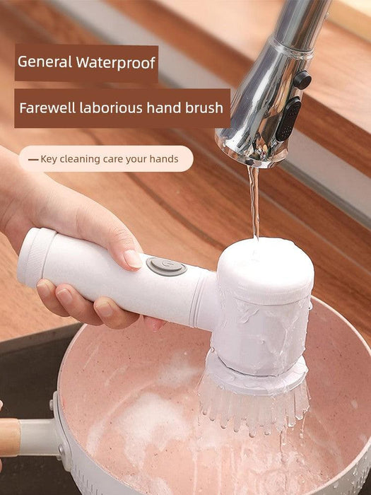 Kitchen Handheld Wireless Handy Gadget Bathroom Electric Cleaning Brush - Lacatang Shop