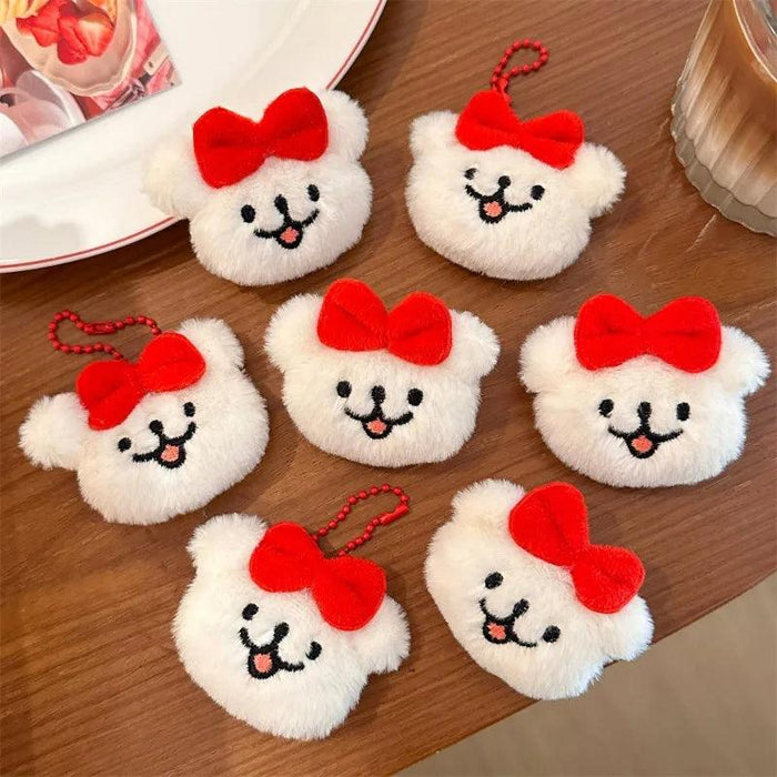 2pcs Kawaii Plush Puppy Doll Toys Keychian Cartoon Dog Bag Pendant - Lacatang Shop