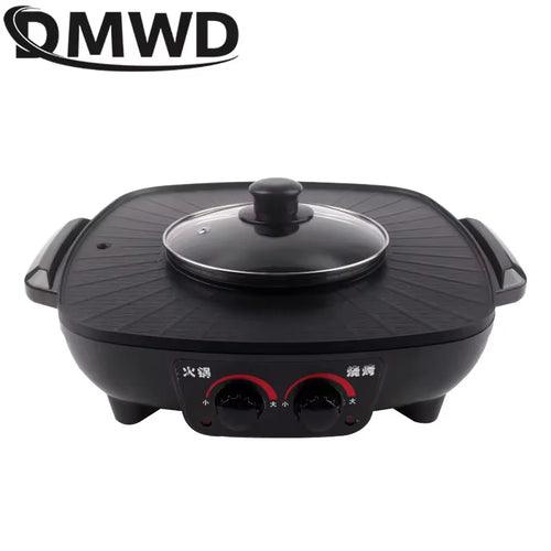 DMWD Electric Grills Smokeless Barbecue BBQ Machine Household Baking - Lacatang Shop