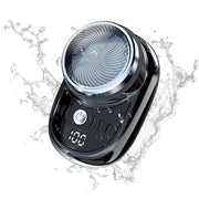 Men Mini Electric Travel Shaver Face Beard Trimmer USB Charging with Digital Display Pocket Knife Face Beard Car Razor