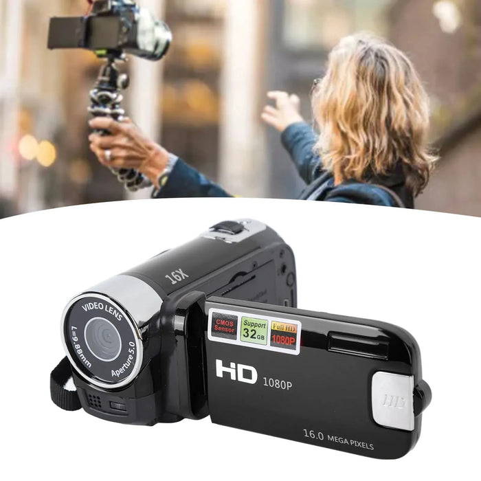 4K 48MP DV Camera 2.7in TFT Rotatable Screen 16x Digital Zoom Video Camera with USB Cable