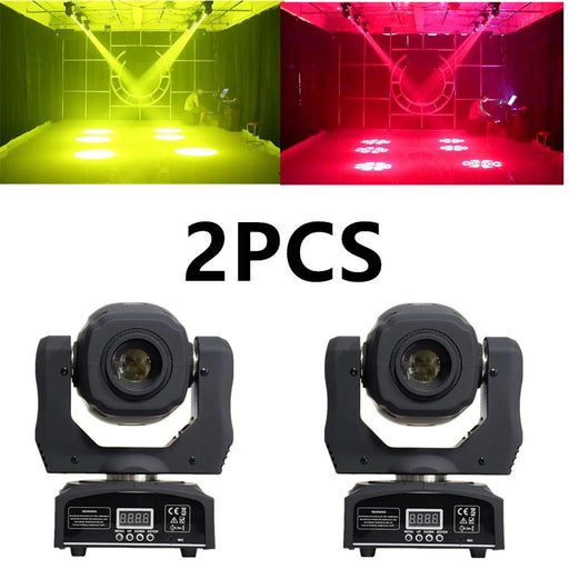 2PCS 60W Mini Led Dmx Gobo Moving Head Spot Light For Club Dj Stage Lighting Party Disco Wedding Event - Lacatang Shop