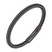 Trendy Black and White Titanium Steel Rope Bracelet for Couples - Free Shipping Available - Lacatang Shop