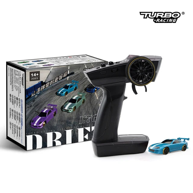 Turbo Racing 1:76 C65 C64 C63 C61 C62 C72 C73 C74 C75 RTR Flat Running Toys on Road RC Drift Car W/ Gyro Radio For Kids Adults Turbo Racing 1:76 C65 C64 C63 C61 C62 C72 C73 C74 C75 RTR Flat Running   Lacatang Shop Lacatang Shop 