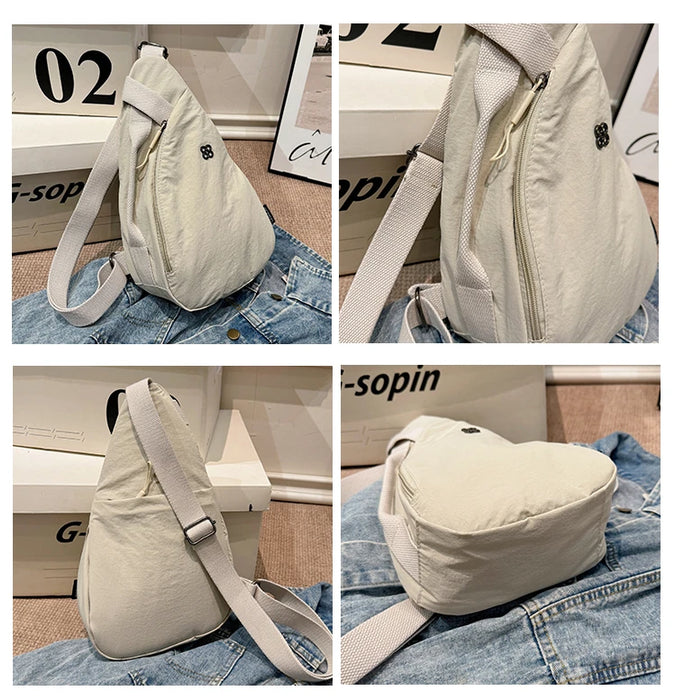 Nylon Zipper 2024 Hot Selling Women's Waist Packs Solid Color Versatile Casual Chest Bag Soft Simple Popular Crossbody Bag Nylon Zipper 2024 Hot Selling Women's Waist Packs Solid Color   Lacatang Shop Lacatang Shop 