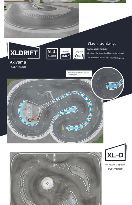 Professional Mini Drift Track - Jingshang Artificial Racing Map