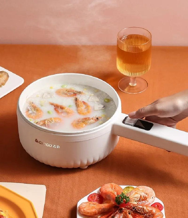 220V Multifunctional Electric Cooker Ceramic Pot Household Low-Power Student Dormitory Rice Cooker Noodle Soup With Steamer Pot - Lacatang Shop