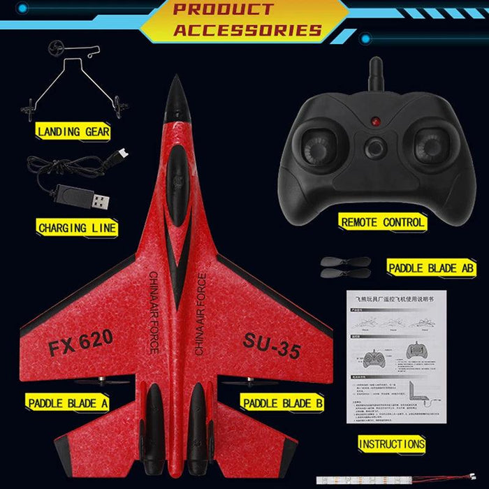 RC Foam Aircraft SU-35 Plane 2.4G Radio Control Glider Remote Control - Lacatang Shop