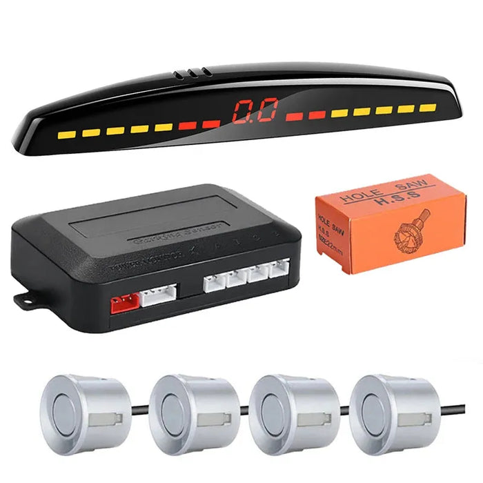 Risingon Car Parktronic LED Parking Sensor Kit Radar Display Backup Monitor Detector System