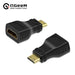 QGeeM Mini HDMI Male to HDMI A Female Adapter - HDMI to Mini HDMI Converter for 4K, 2K, 1080P - Ideal for Mini PC, HDTV, and HD Cameras - Lacatang Shop