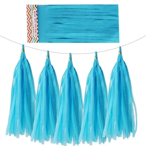 5pcs 12*35cm Colorful Tissue Paper Tassel Garland for Wedding Birthday Party Decorations DIY Baby Shower Event Party Supplies - Lacatang Shop