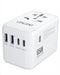 LENCENT 65W/100W GaN International Travel Adapter with 2USB 3 Type C - Lacatang Shop