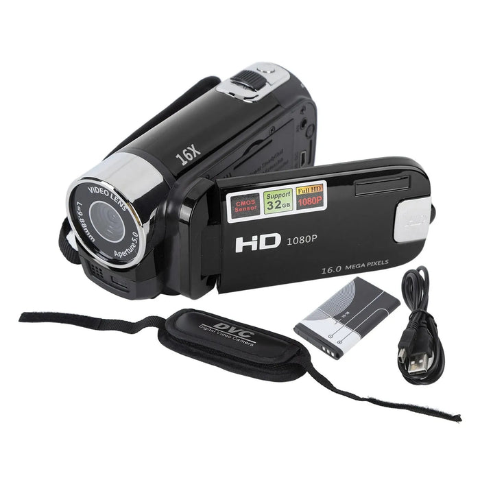 4K 48MP DV Camera 2.7in TFT Rotatable Screen 16x Digital Zoom Video Camera with USB Cable new