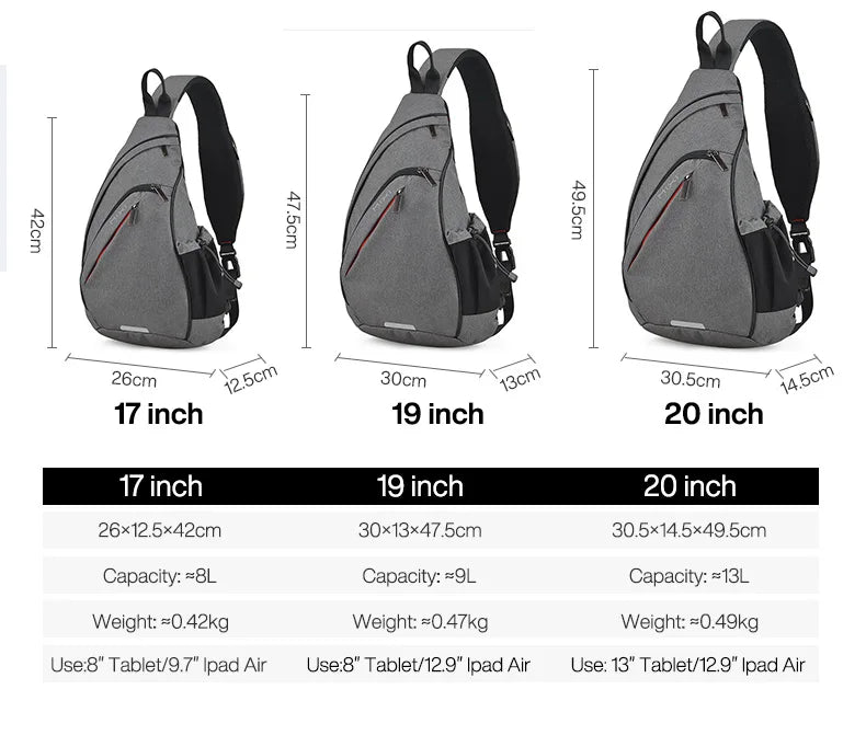 Mixi Men One Shoulder Backpack Women Sling Bag Crossbody USB Boys Cycling Sports Travel Versatile Fashion Student School Mixi Men One Shoulder Backpack for On-the-Go Travel and Fashionable School Style  Lacatang Shop Lacatang Shop 