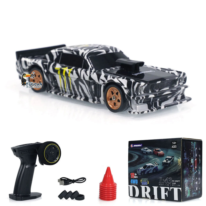 1/43 Scale High-Speed RC Drift Car with Remote Control - Mini Race Vehicle for Boys